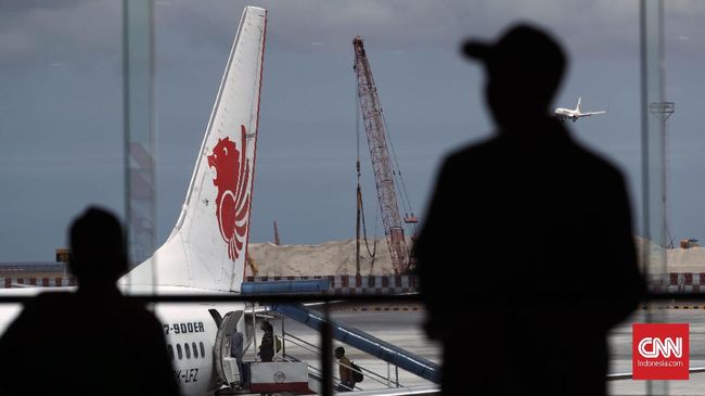 Pesawat Lion Air.  CNNIndonesia/Safir Makki