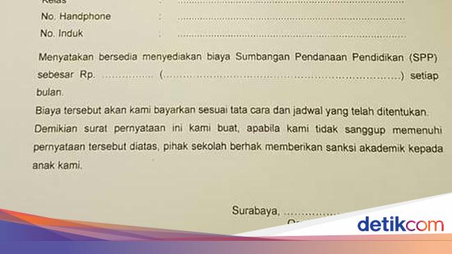 Sumbangan Disertai Sanksi Di Sman 17 Surabaya Ini Jawaban