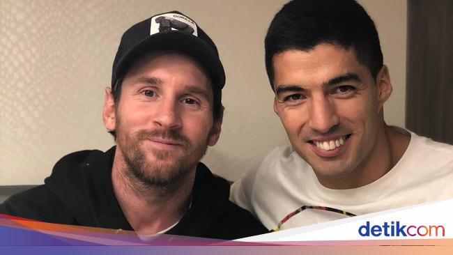 Messi must be happy that Luis Suarez wins … the two are friends