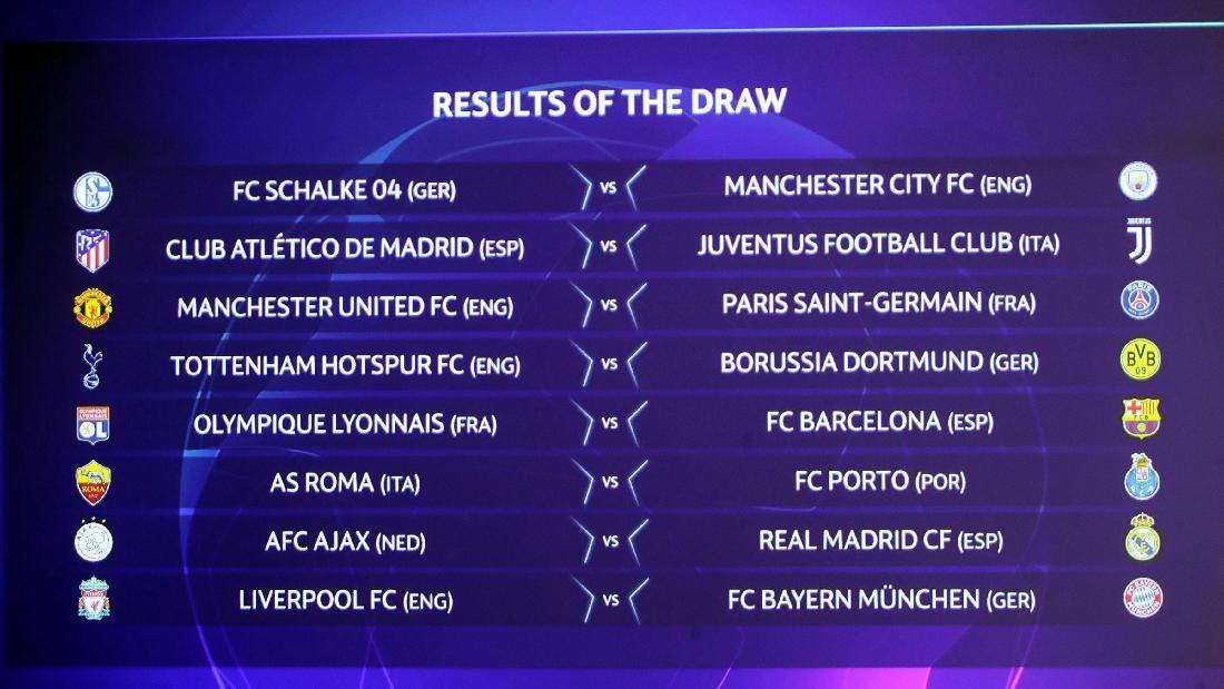 Jadwal Lengkap Babak 16 Besar Liga Champions