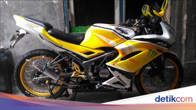 Super Yellow! Kawasaki Ninja 150 RR yang Tampil Ceria