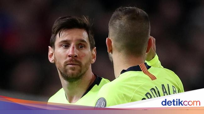 Pesan Messi di Acara Perpisahan Jordi Alba dengan Barca