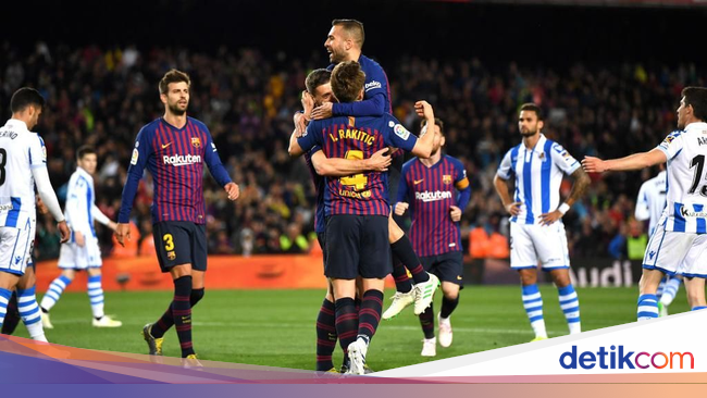 Hasil Liga Spanyol Barcelona Atasi Perlawanan Sociedad 2 1