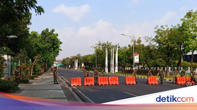 Jelang Pelantikan Presiden, Ruas Jalan Arah Istana Negara Steril