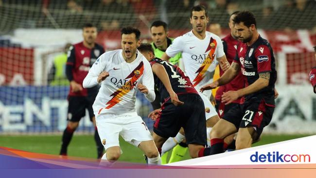 Cagliari Vs Roma Serigala Ibu Kota Menangi Drama Tujuh Gol