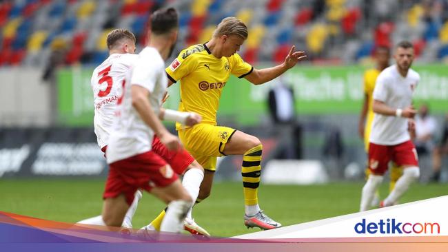Dramatis Gol Injury Time Erling Haaland Menangkan Dortmund