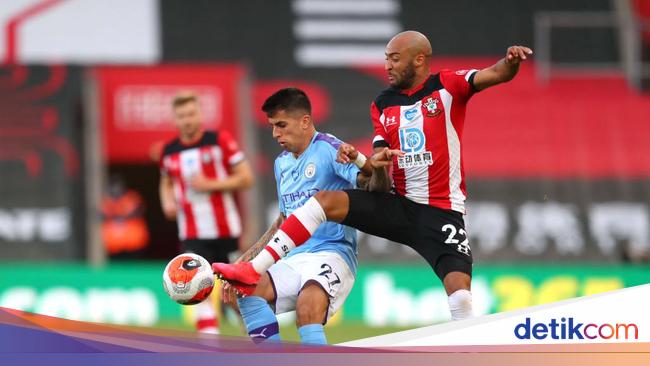 Babak I Southampton Vs Man City Citizens Tertinggal 0 1