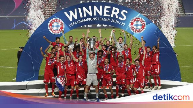Bayern Juara Liga Champions 2020 Ini Momen Angkat Trofinya