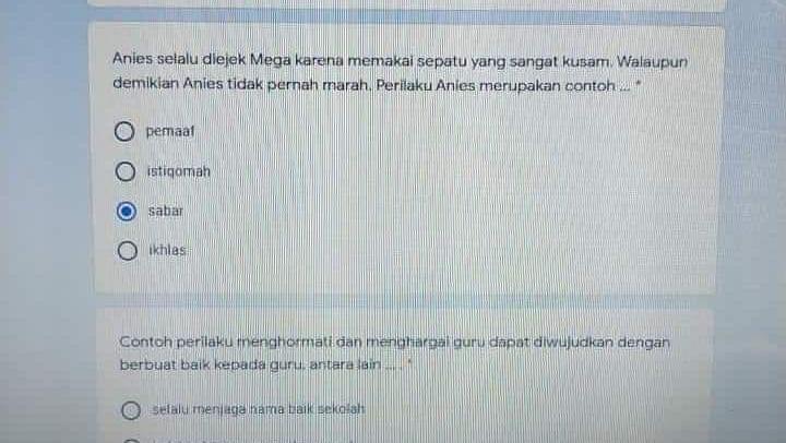 Contoh Sikap Jujur Di Sekolah