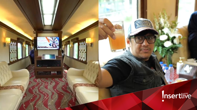 7 Potret Andre Taulany Sewa Kereta Api 'Sultan' Liburan Bareng Keluarga ...