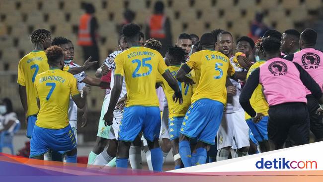 Baku Hantam in Gabon Vs Ghana