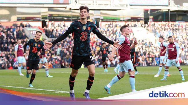 Havertz Dua Gol, The Blues Hajar The Clarets 4-0