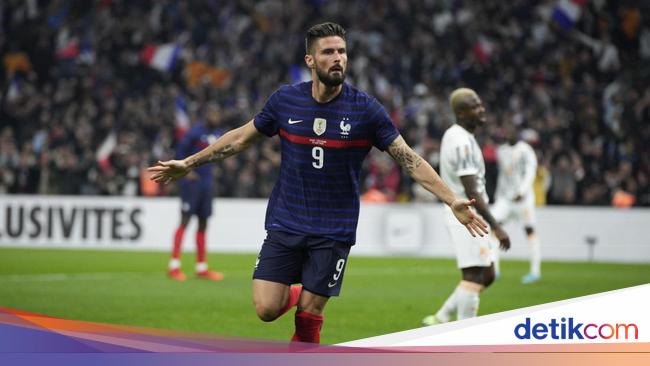 Olivier Giroud approaches Thierry Henry’s record in the French national team