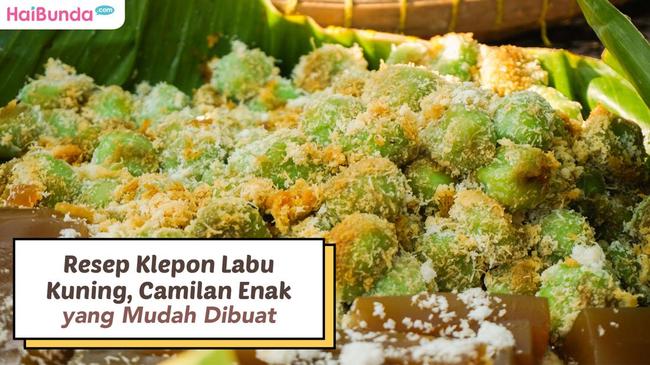 Resep Klepon Labu Kuning Camilan Enak Yang Mudah Dibuat