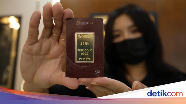 Harga Emas Hari Ini Bergeming, Ini Rinciannya dari 1 Gram hingga 1 Kg