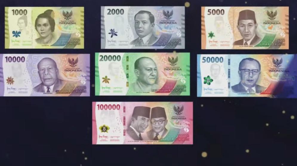 Bank Indonesia Resmi Luncurkan Uang Kertas Baru Rp1.000-Rp100.000, Ini ...