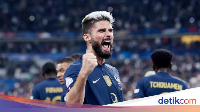 Giroud is now the most senior scorer of the French national team