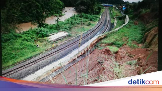 Balai Perkeretapian Cek Viral Tanah Bergerak Dekat Rel KA Bogor-Sukabumi