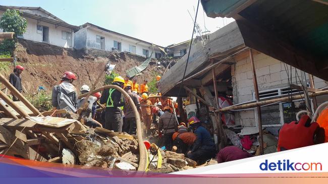 Pencarian Korban Tertimbun Longsor di Gang Barjo Bogor Dilanjut Besok