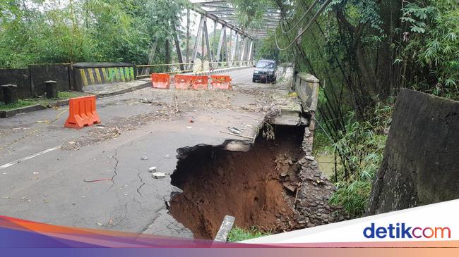 Perbaikan Longsor Jembatan Cisadane Tunggu Desain Kelar