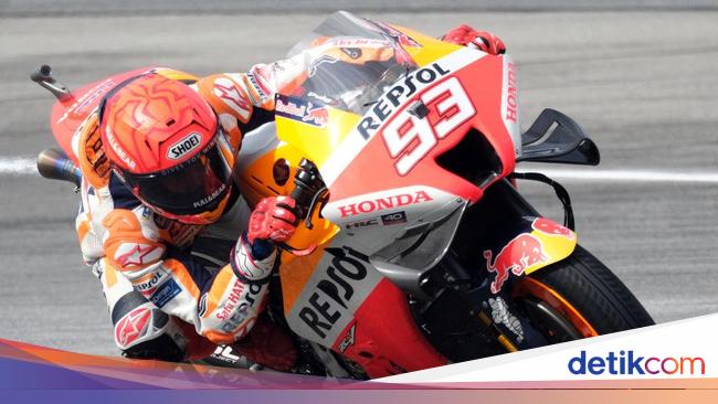Marc Marquez Sempat Jatuh di FP1 MotoGP Valencia