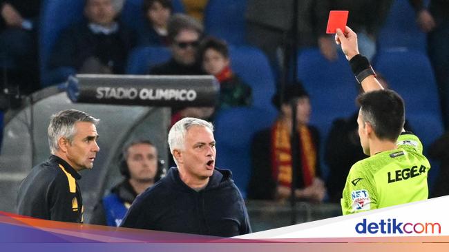 Mourinho red card, duel draw 1-1