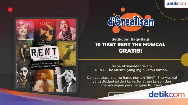 2 Hari Lagi, Jangan Lupa Ikuti Kuis Bagi-bagi Tiket RENT: The Musical!