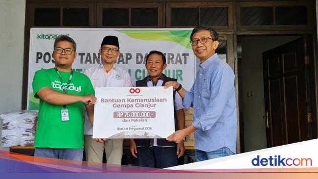 OJK-Industri Jasa Keuangan Salurkan Bantuan untuk Korban Gempa Cianjur