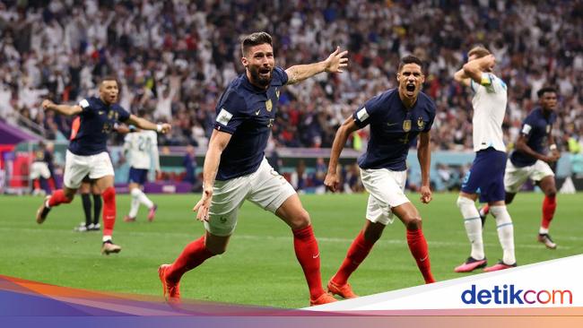 Menang 2-1, Les Bleus ke Semifinal