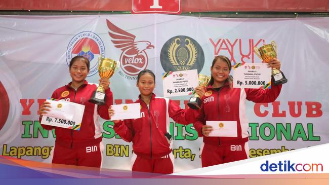 Lagi, Petenis Kembar PORBIN Jadi Juara di Turnamen Tenis Nasional