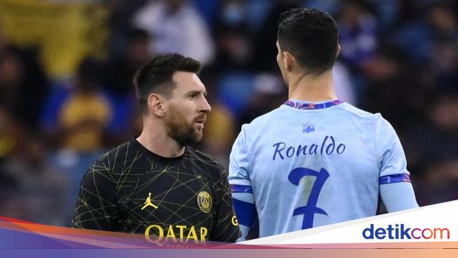 Viral Admiring Messi’s gaze at Ronaldo in the Riad All Star vs PSG match