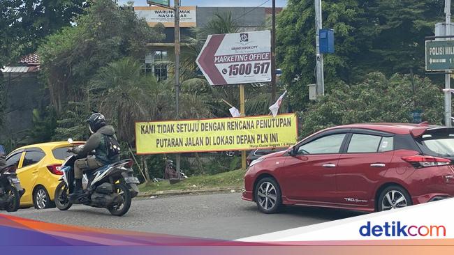 Dishub Bakal Evaluasi Sebelum Tutup U-Turn di Depan PLN GDC Depok