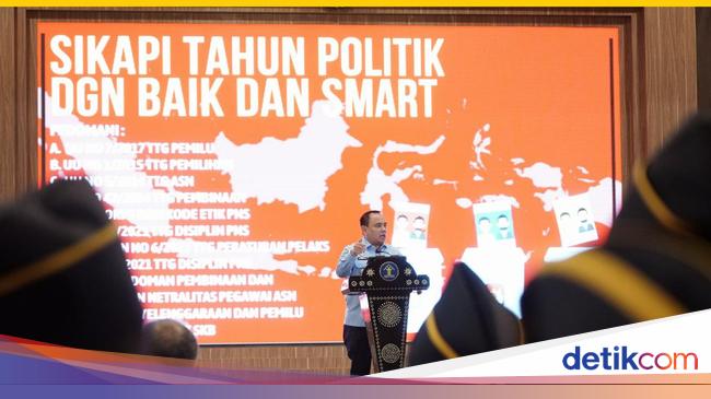 Jelang Pemilu, Pegawai Kemenkumham Disumpah agar Netral