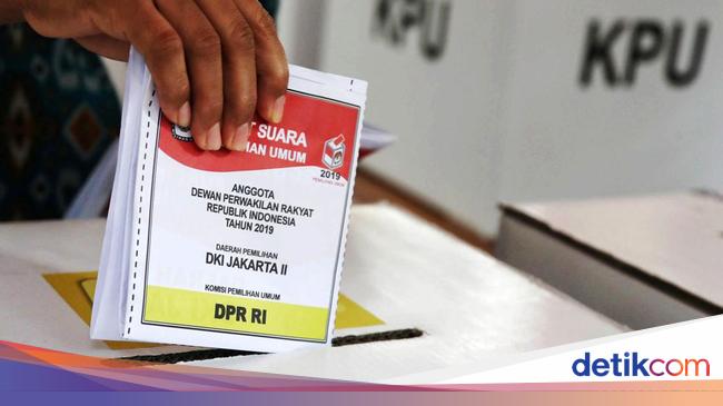 PDIP 16,89%, Golkar 15,12%, Gerindra 13,43%