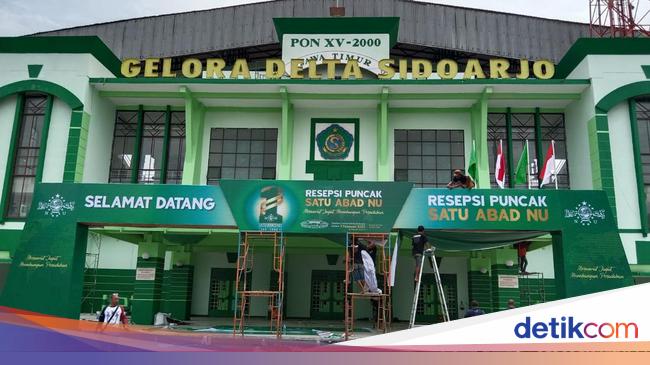 H-2 Puncak Peringatan 1 Abad NU, Nahdliyin Mulai Berdatangan ke Sidoarjo