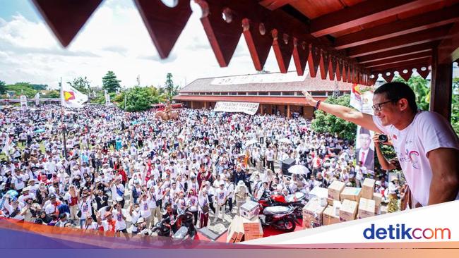 Di Acara Gerindra, Sandi Akan Lapor Prabowo soal Beban Ekonomi Rakyat