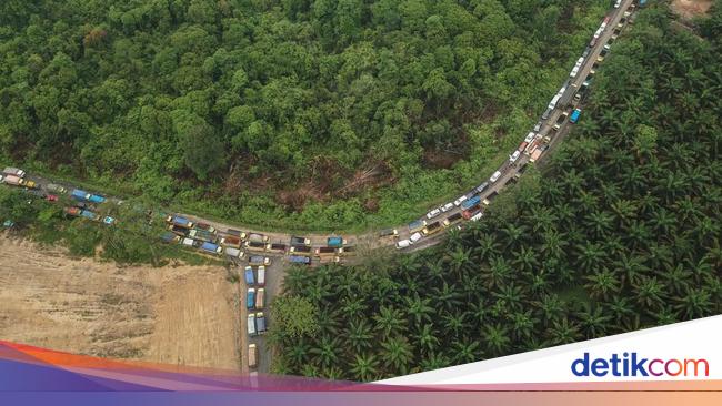 Penampakan Terkini Lalu Lintas Jalinsum Jambi Pascamacet Horor