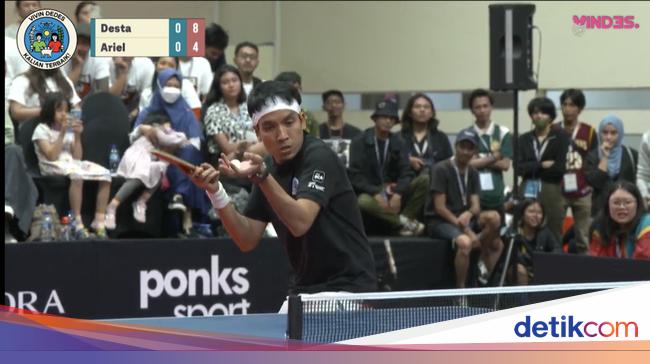 Lawan Ariel NOAH, Desta Juarai Lomba Pingpong VDKATE