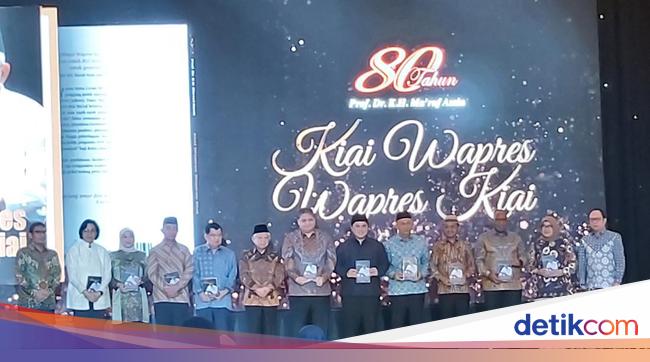 Ultah Ke-80, Ma'ruf Amin Luncurkan Buku 'Kiai Wapres, Wapres Kiai'