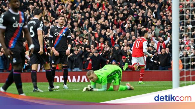 Arsenal Unggul 2-0 atas Crystal Palace di Babak Pertama