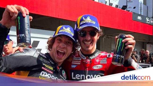 2 Anak Didik Rossi Girang Bisa Berdiri Bareng di Podium MotoGP Portugal