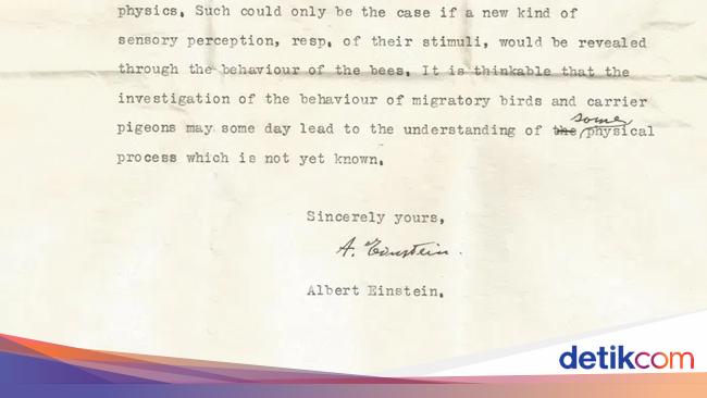 Surat Albert Einstein yang Terbukti Benar 70 Tahun Kemudian