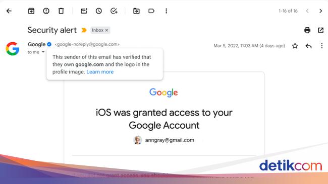 Gmail Kini Punya Centang Biru untuk Lawan Email Phishing