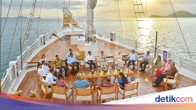 Momen Jokowi dan Para Pimpinan Negara ASEAN Nikmati Sunset di Labuan Bajo