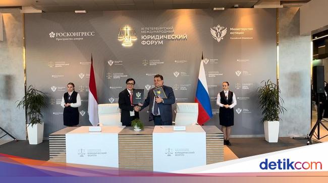 Genjot Kapasitas Pelayanan Publik, RI-Rusia Teken MoU di Bidang Hukum