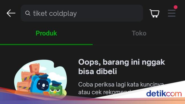 Viral Tiket Coldplay Dijual Rp 20 Juta Lalu Menghilang, Tokopedia: Dilarang!