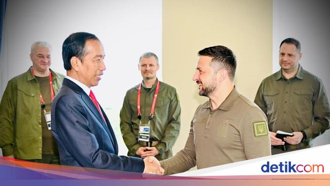 Bertemu Presiden Ukraina, Jokowi Bahas Ekspor Gandum Lewat Laut Hitam