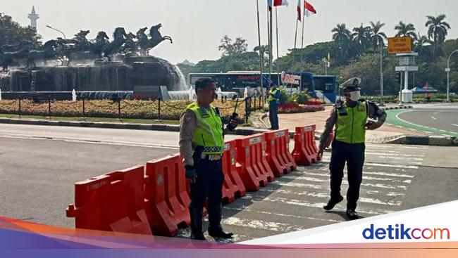 Ada Demo di Patung Kuda, Arus Lalin Arah Istana Dialihkan