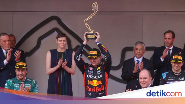 Hujan Tak Halangi Dominasi Verstappen di F1 GP Monako 2023