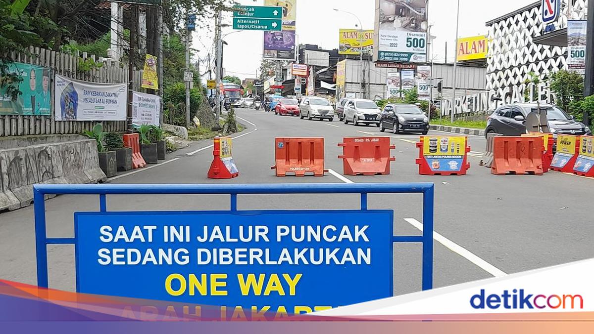 22 Ribu Kendaraan Melintas di Puncak Bogor, One Way Arah Jakarta Diterapkan